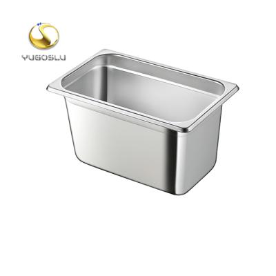 China Amazon 1/3 European Pan Factory Price Style NSF GN Casserole Food Container Stainless Ice Cream Pan for sale