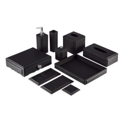 China YUGOSLU Acrylic Plastic Storage Delicate Contracted Acrylic Storage Products Grace And Elegant Black Series for sale