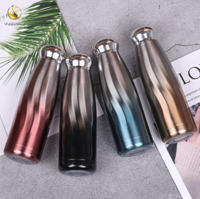 China Best selling 304 stainless steel cola shape water bottle vacuum flask PORTABLE double wall and bpa free thermoses for sale