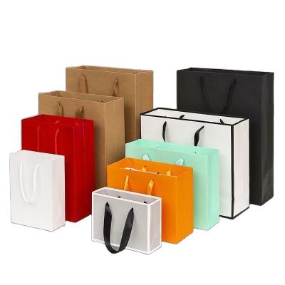 China Custom Printed Paper Bag Recycled Odm Logo Luxury Colorful Lamination Retail Materials OEM Boutique Shopping Gift Bag for sale