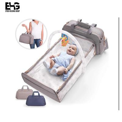 China Stylish Diaper Backpack Bag Diaper Backpack With Changing Bed for sale