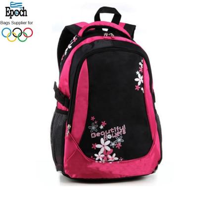 China Hot Selling Waterproof Kids Lightweight Waterproof Schoolbag With Colorful Flowers Printed for sale