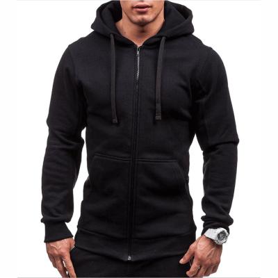 China Custom Men's Zipper Jacket Top Coats Gym Fitness Bodybuilding Sportswear Breathable Pullover Hoodie Men's Top Coats for sale