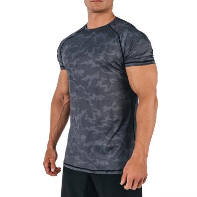 China OEM Wholesale Fitness Gym Wear Quick Dry Breathable Custom Logo Men's T-Shirts Short Sleeve Sports T-shirt for sale