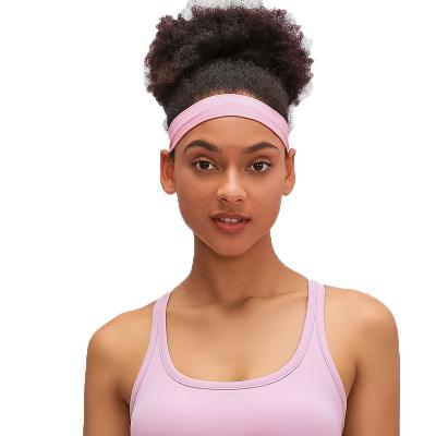 China 2021 Classic Stretch Hair Band Gymnastics Four Way Elastic Fitness Accessories Custom Sports Women Yoga Hair Band for sale