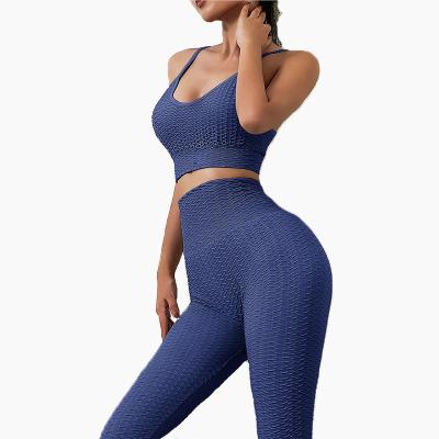 China Logo Sport Active Wear Custom Yoga Lightweight Breathable Sets High Waist Two Piece Yoga Sets 2021 for sale