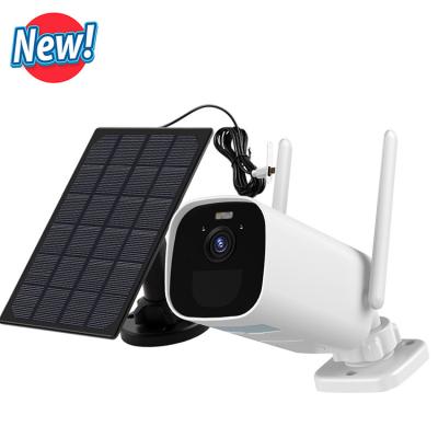 China Face Detection Shenzhen OEM ODM PIR Motion Sensor Detection 3MP IP Solar Power Camera CCTV With Solar Panel Wifi Camera for sale