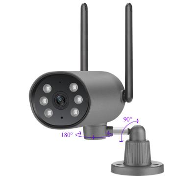 China Human Motion Tracking Wifi Wireless Two Way Audio Camera Bullet Techage Pan-tilt 3MP CCTV IP Home Network Camera for sale