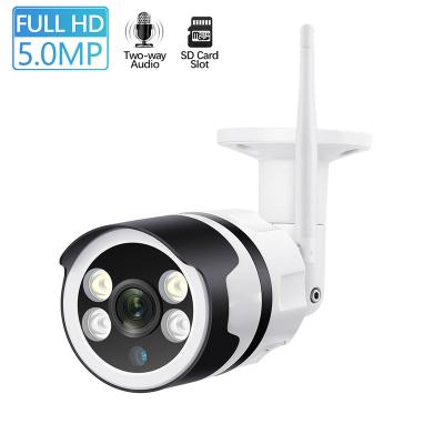 China Techage HD 5MP Wifi Cctv Camera TF Card 64GB P2P Visual Security Camera IP Camera Outdoor NIGHT VISION Wireless for sale