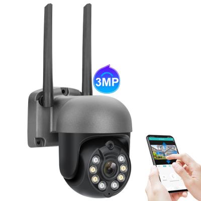 China 4PCS NIGHT VISION H.265 White Lights Color Outdoor Wireless Night Vision Wifi CCTV Camera IP 3MP PTZ AI Network Camera for sale