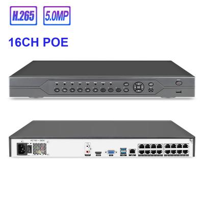 China Techage H265 5MP 48V POE P2P Network Video Recorder for Xmeye 16ch Poe Nvr 3.5