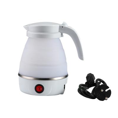 China 360 Degree Folding Base 0.6L Rotation Travel Portable Food Grade Silicone Kettle Mini Electric Tea Kettle Household for sale