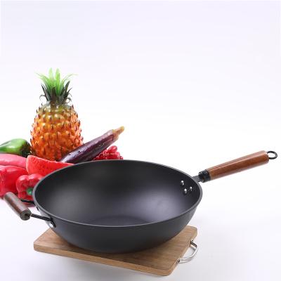 China 2022 Viable High Quality Microcrystalline Titanium Cooking Pan Non Stick Wok Chinese Wok Pot for sale