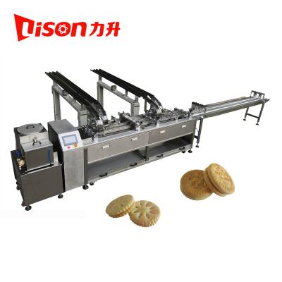 China Snack Factory Chocolate Flavor Cream Cookie Squeezing Machine With Conveyor for sale