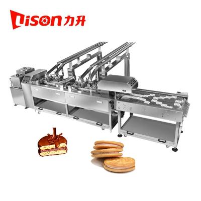 China Snack Factory Chocolate Cream Coating Cookie Squeezing Machine With Rows Multiplier for sale