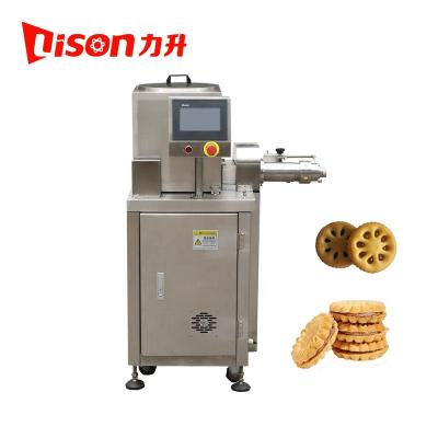 China Bakery New Design Online Cream Cookie Sandwich Filling Machine With Automatic Cookie Feeding Packing Line for sale