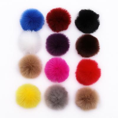 China Fluffy Soft Fuzzy Bunny Hair Balls Odor Free Texture Rabbit/Hot Sale Fox Like Fur DIY Projects Use Faux Fur Puff Pompoms for sale