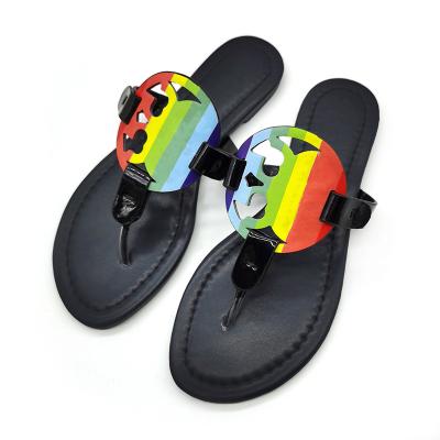 China High Quality Flat Soft Bottom Large Flip Flops Beach Shoes Fashion Trend Women's Slippers for sale