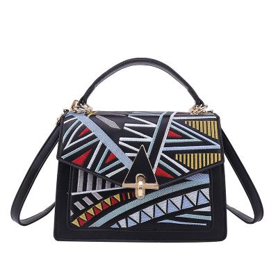 China Waterproof 2022 Designer Women Aztec Shoulder Messenger Bags Purses Square Girls Cross - Body Bag Luxury Women Fashion Aztec Handbags for sale