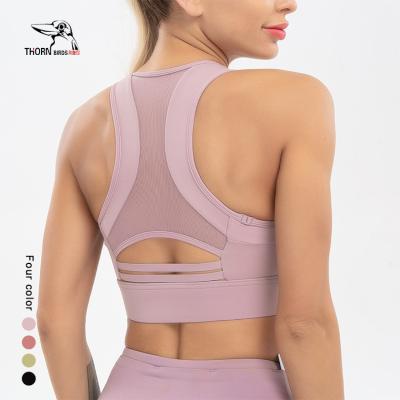 China Wholesale Custom Logo Breathable Plus Size Women Running Fitness Underwear Sports Shockproof Yoga Sports Bra for sale