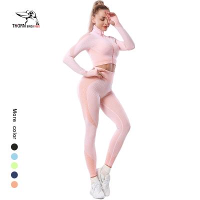 China Hot Selling Breathable Plus Size Pink Tracksuit Jogger Suit Set Sport Set For Woman for sale