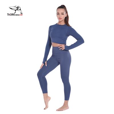 China Sweat-Wicking Wholesale Breathable Gym Sweatsuit Ladies Custom Yoga Tracksuit for sale