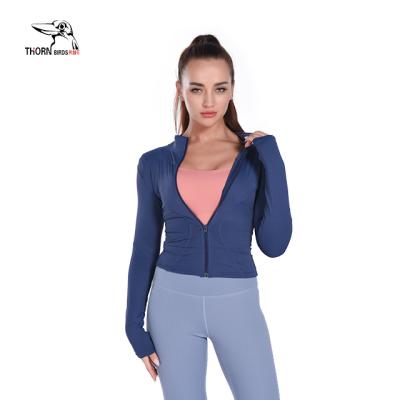 China Custom Wholesale Breathable Jackets Women Quick Dry Fitness Cultivated Sports Jacket for sale