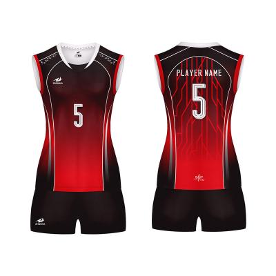 China Sports Toy Marshal Custom Unique High End Fashion Printed Red Sublimation Volleyball Tank Top Sleeveless Design for sale