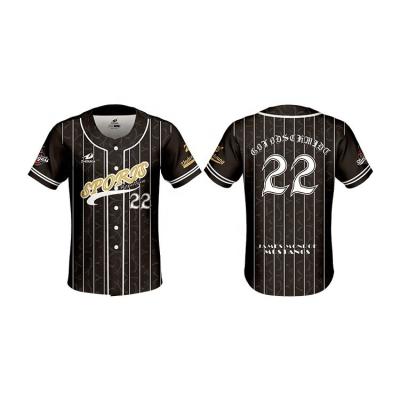 China Latest New Design Custom Sublimation Baseball Jersey Custom OEM Antibacterial for sale