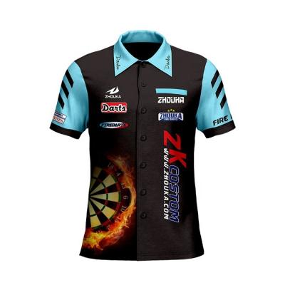 China ZHOUKA Sublimation Dart Shirts Quick Dry Custom Tank Top With Pocket Design for sale