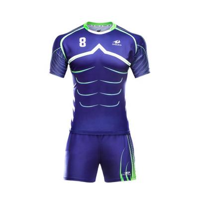 China Antibacterial Latest Custom Design You Own Rugby Jersey Uniform for sale