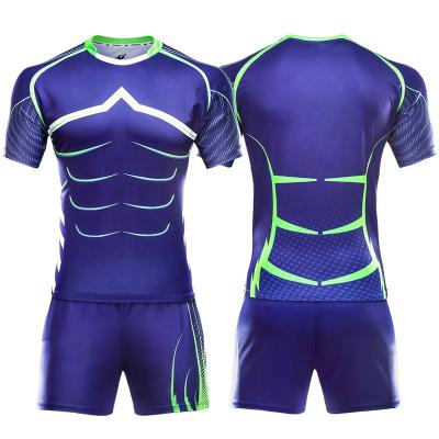 China Antibacterial Wholesale Design Rugby Uniforms Wear Printing Cheap Sublimation Rugby Tank Tops for sale