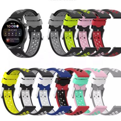 China Fashion Wholesale 24Mm Quick Release Replacement Silicone Rubber Watch Band Strap For Men for sale