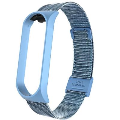 China New Stainless Steel Metal Milanese Wrist Strap for Xiaomi MI Band 5/6 Wristband Strap for xiaomi miband 5 smart band accessories for sale