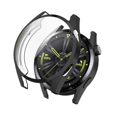 China Manufacturer Luxury Full Coverage Protector Durable Transparent Shell Silicone Huawei Watch 3 42Mm Waterproof Case for sale