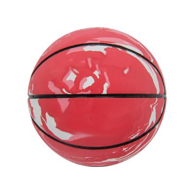 China Sports Toy Yexi Kids Mini Balls 60mm Rubber Basketball For Kids Sports Toys High Rebounding Balls Hollow Ball Red AQ8F806 for sale