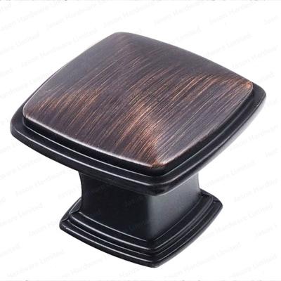 China America Modern Design Zinc Alloy Oil Rubbed Antique Bronze Wardrobe Drawer Furniture Cabinet Handles And Knobs for sale