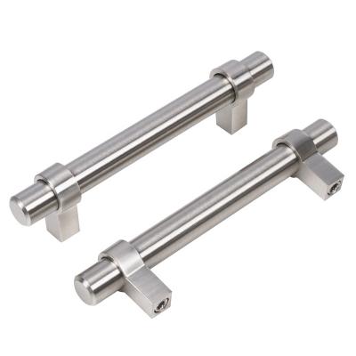 China Easy installation modern kitchen T bar furniture cabinet handle,china furniture hardware supplier brushed nickel cabinet handles for sale