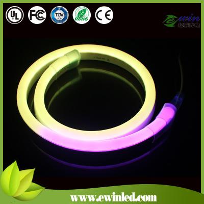 China IP68 Waterproof DC12V 24V PVC 5050 RGB LED Neon Flex For Outdoor Dercorative With 2 Years Warranty for sale