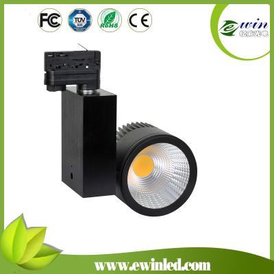 China 2pin 3pin 4 pin dimmable led tracklight cob 20w 40w with 6063 aluminium housing for sale