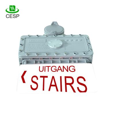 China Explosion proof led CE emergency exit sign post light for sale