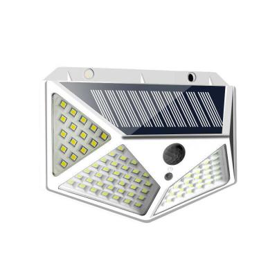 China Customized 114 LED Solar Powered Wall Light Waterproof Garden Solar Lamp with Human induction for sale