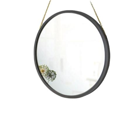 China 5mm Led Bathroom Round Decorative Metal Frame Mirror for sale