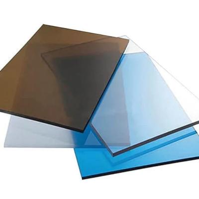 China Chinese 5.5mm mercury glass green blue brown color laminated reflective glass for decoration for sale