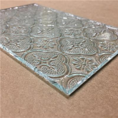 China 3mm 4mm 5mm 6mm 8mm Clear Patterned Glass Decoration Total Solution For Projects for sale