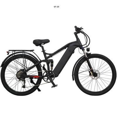 China Magnesium Alloy Electric Bike for All Road 500W 28MPH BAFANG Motor 20Ah 50Miles Battery Aluminum Frame 9 Speed Suspension Fork Disc Brake for sale