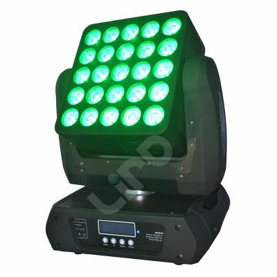 China High quality 25pcs*12W sports stages 4 in 1 rgbw led matrix moving head stage light dmx512 pro for sale