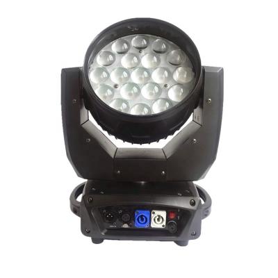 China Sports Stadiums MAC Aura RGBW 4-in-1 19x15w Led Zoom Wash Beam Moving Head Light 8-50 Zoom for sale