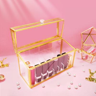 China Customized Europe Colors Cosmetic Box Lipstick Box Acrylic Makeup Organizer for sale