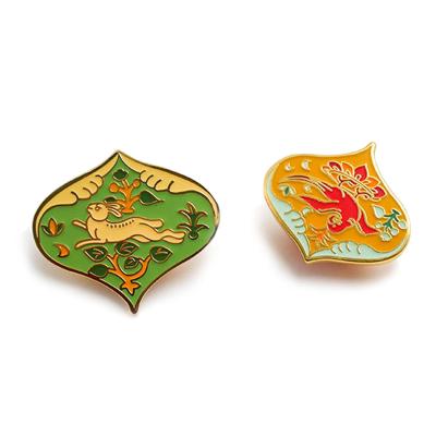 China High Quality Custom Metal Gold Plating Enamel Lapel Pin From China Factory Manufacturers for sale